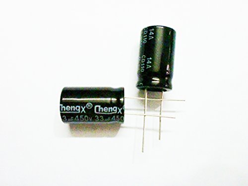 33UF 450V 16x25 +/- 20% -25 ° C до +105 ° C 9PCS Алуминиумски електролитички кондензатори, 33 MFD, 33UF 450V кондензатор, кондензатор 33UF,