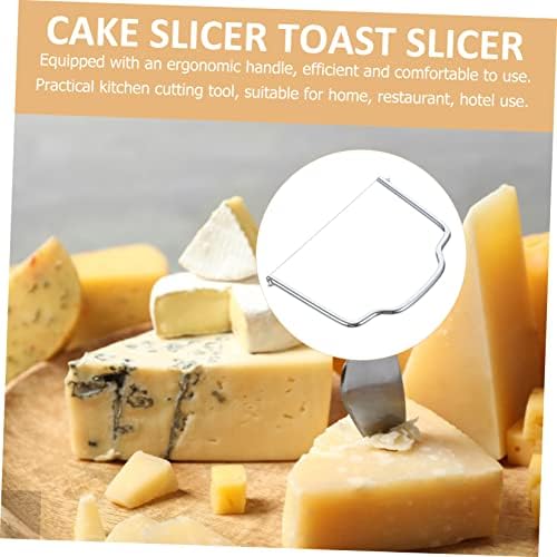 Kichouse 2pcs Slicer леб сирење овошје DIY алатки жица слој торта секач сирење шпатула торта со исечоци на путер путер секач мултифункционално
