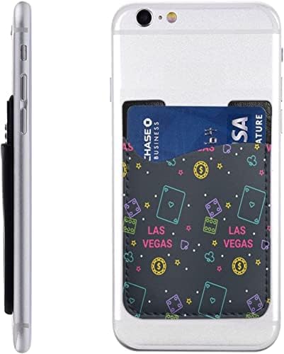 Лас Вегас Модел Телефон Телефон Телефонски држач за кожни кредитни картички ID на паричникот Лепички ракави се држат за задниот дел