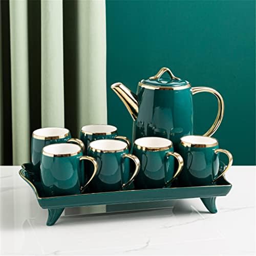 TJLSS Европска чаша постави керамички чаша за дневна соба постави дома чај чај сет чај сад за чај дома чаша сет