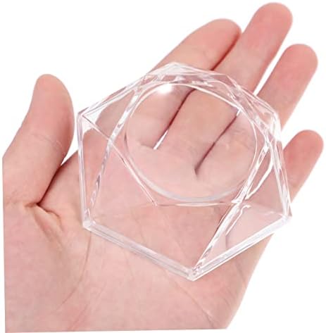 Corhad 18 парчиња кристална топка база стаклена стаклена полица за приказ на сфера приказ на метални украси пластична пластика