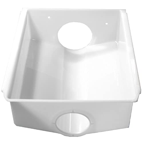 WPW10670845 W10670845 Контејнер за мраз кутија - Компатибилен фрижидер Maytag Kenmore Whirlpool - го заменува AP6023698 2196091 PS11757044 - Доаѓа во бела боја - лесно решение за подобрување на домот