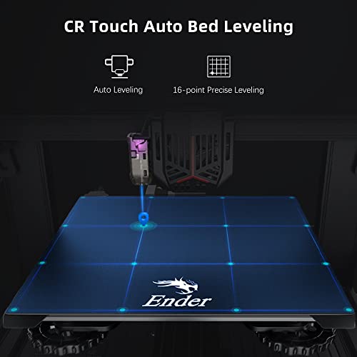 Creality Ender 3 Neo 3D печатач со CR Touch Auto Bed Chit и PLA 3D печатач Филамент портокалова портокалова портокалова