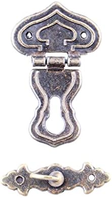 Jydqm 2pcs Антички бронзена HASP Latch Latch накит дрвена кутија заклучување на кабинетот за брави за заклучување брави брави