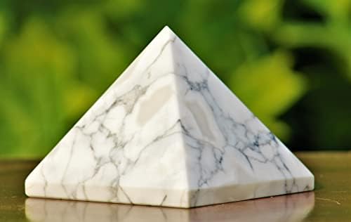 Полирана природна бела пушка кристал Шрол лековита метафизички камен врежан египет пирамида Огромна медитација Свето Фенг Шуи Аура скапоцен