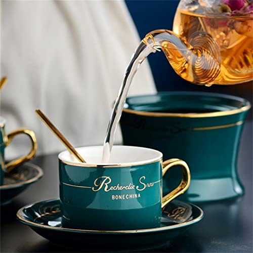 Лиуж англиски Попладне Чај Чај Сет Нордиски Варено Овошје Чај Цвет Чајник Постави Свеќа Греење Керамичка База