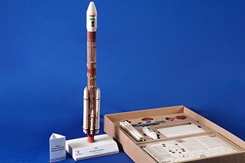 Инспирации за инспирации ISRO PSLV Rocket 1: 100 DIY комплет, комплет за згради на ракети, сувенири ISRO, ракетен модел, вселенски