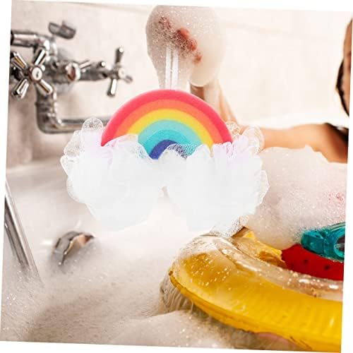 Doitool Облак бања топка за новороденче бања сунѓер за чистење сунѓери за употреба на домаќинства додатоци за бања за деца лице Конџак