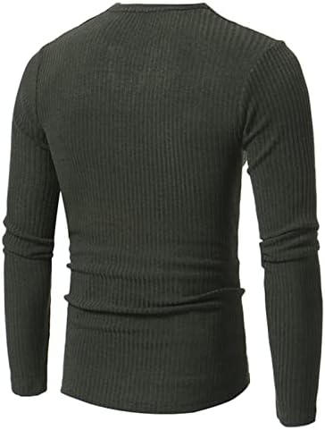 Menеке-ДГ мажи палто цврста боја Внатрешен мускул на врвот со долги ракави удобни обични маички екипаж пулвер зимски плетен џемпер