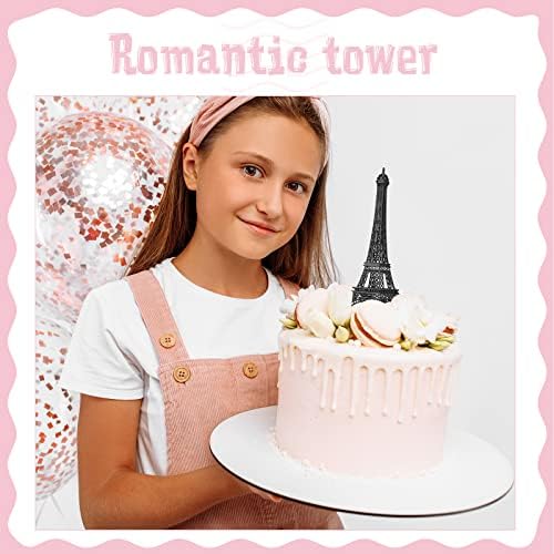 9 парчиња Ајфелова кула статуа декор легура метал париски ајфелова кула забава декорација со 5 големина ајфелова кула декор француска
