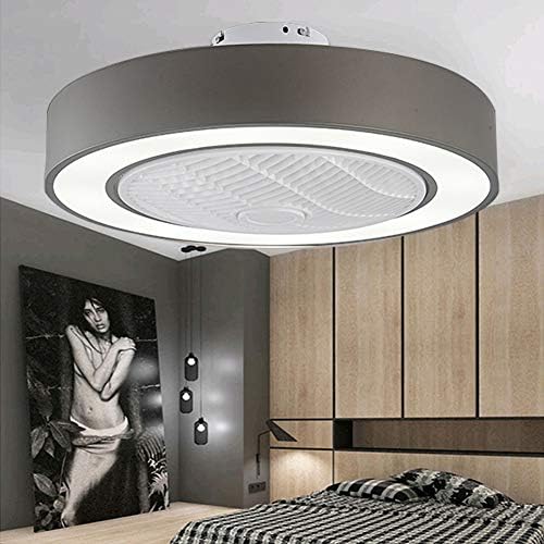Орилон модерен макарон Флеш монтиран вентилатор со светлина за спална соба за кујна во кујна, далечинско LED 3 осветлување во