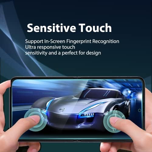 [2 Комплети 10 Пакувања] Заштитник На Екранот Компатибилен За Samsung Galaxy Z Flip 4, Надворешен + Внатрешен Екран + Заден Капак Tpu Мек