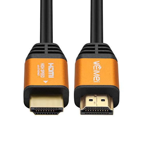 Вајмеи 6 Стапки 4K HDMI Кабел 2.0 HDMI Кабел 6ft Поддршка 4K@60Hz UHD 2160p ЕТЕРНЕТ 3D лак СО Позлатен Конектор И Голи Бакарни