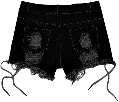 Меки панталони жена исечена без јака без летен дел од вратот на вратот, рибини панталони се вклопуваат со цврсти каубојски секси шорцеви