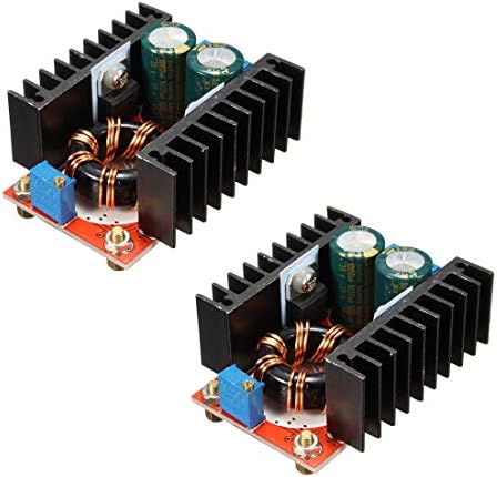Hiletgo 2PCS 150W 10-32V до 12-35V Напонски прилагодлив 6A DC засилување на конверторот засилување 10-32V до 12-35V напон полнач