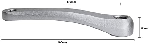 Велосипедска рака рака на велосипед, лева рака за замена на рака, достапен во дијамантска дупка и квадратна дупка 170мм алуминиумска