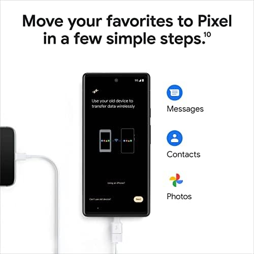 Гугл пиксел 6а - 5Г Андроид Телефон-Отклучен Паметен Телефон со Камера од 12 Мегапиксели и 24-Часовна Батерија-Креда