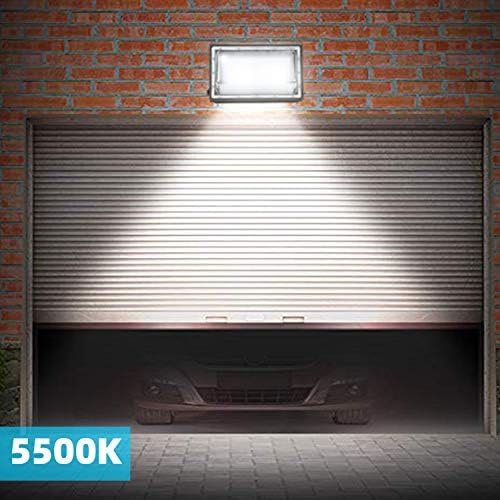 150w LED Ѕид Пакет Светлина Со Самрак-До-Зори Фотоелемент, 600-800W HPS Замена, IP65 Водоотпорен, 18000 лумени,110-130V, 5500k Дневна Светлина Бела За Комерцијални Одделение, Паркинзи,М?