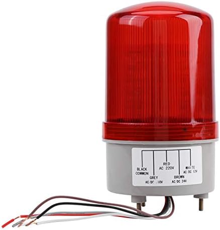 125 Индустриски LED Ротирачки Строб Светилник Предупредувачки Светла, Црвени LED Предупредување Светилник Светилки, LED Итни Предупредување Сијалица Ротирачки Светилн