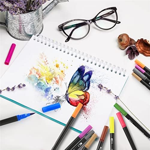 SXNBH 12/36 бои Акварел пенкала поставени двојни совети за четка за четка за цртање на сликање калиграфија за уметност во боја
