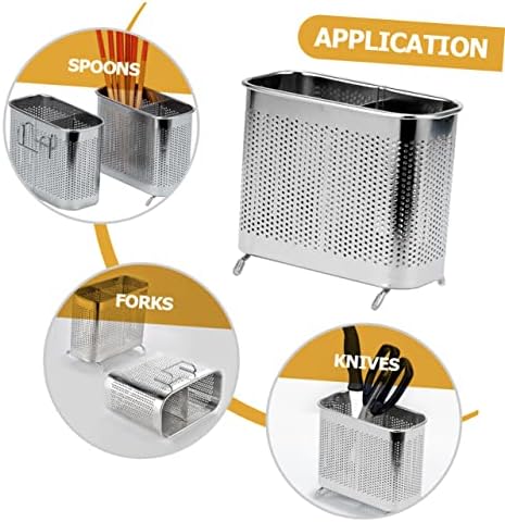 Држач За Прибор Од Нерѓосувачки Челик Од Нерѓосувачки Челик Решетка За Одвод Од Мијалник Од Нерѓосувачки Челик Лажица За Стапчиња За Јадење