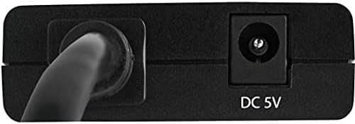 Startech.com 4K HDMI Splitter 1 во 2 Out - 4K 30Hz HDMI 1.4 2 Порта видео сплитер кутија - со кабел со голема брзина HDMI, USB кабел за напојување - црно