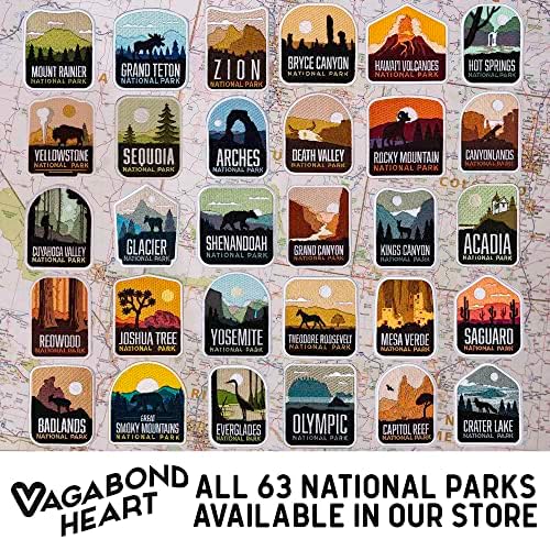 Печ за национален парк Вагбонд срце Јосемит - Сувенир Јосемит - половина купола јосемит лепенка