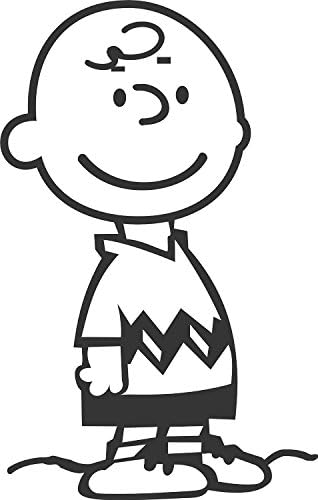 Чарли Браун-Винил Ѕид Винил Декор Црно-Бело