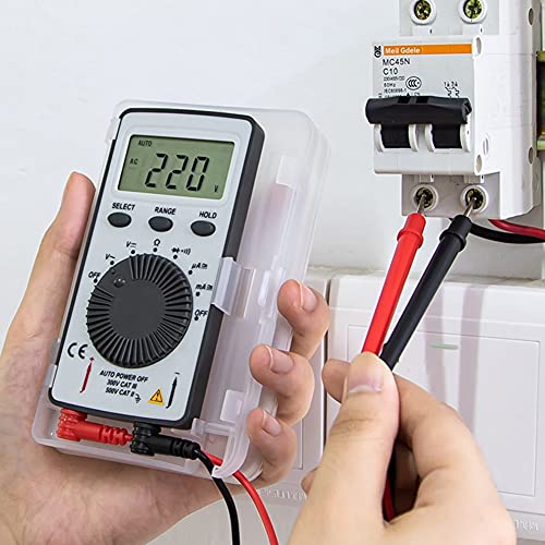 Quul Mini Digital Multimeter Multimetro Tester DC/AC напон струја на мерач на мерач на мерачи Професионални тестери со тест олово