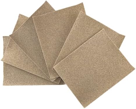 Sungold Abrasives 78927 кафеава хартија од алуминиум оксид 100 решетки 1/4 листови, 4-1/5 in. X 5-1/2 in.