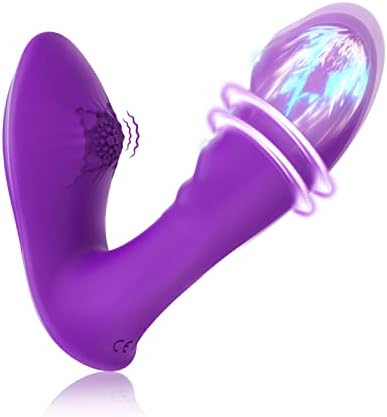 Клиторски вибратор со 10 режими на вибрации, вибратори на гаќички што се носат за гаќи за G-SPOT клип анална стимулација, стимулатор играчки за возрасни секс играчки за