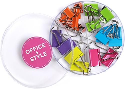 Клипови за врзивно средство во боја во форма на канцеларија, разновидна големина, 26 парчиња, мали