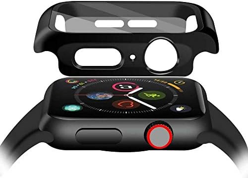 Случај + Заштитен стаклен екран заштитник за Apple Watch SE [2022/2020] / Apple Watch Series 6 / Series 5 / Серија 4, SuperGuardz