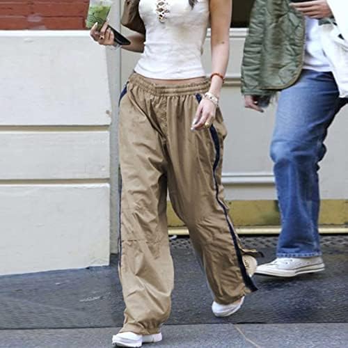 Huенски панталони за жени Huankd модни спортски панталони со низок важен џеб директно работа со долги панталони Baggy y2k