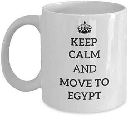 Продолжете да се смирите и да се преселите во Египет чаша чај патник соработник пријател пријател подарок за патувања за патувања