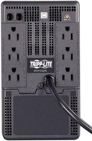 Tripp Lite SMART550USB 550VA 300w UPS Батерија Назад До КУЛА AVR 120V USB RJ11, 6 Места