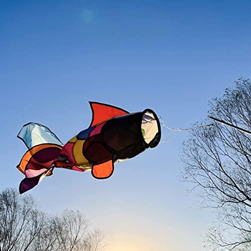 Emma Kites 29-инчен балон риба ветровик + 32-инчен виножито риба ветровик