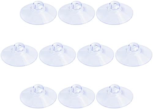 Pawfly 10 пакувања чисти чаши за вшмукување 1.2 инчи ПВЦ пластичен морон без куки за украсување дома и организација