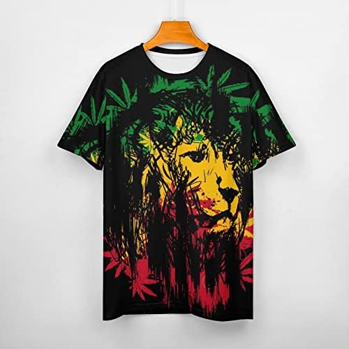 Кратки ракави за кратки ракави на раста лав, блузи со маица, блузи, врвови случајно