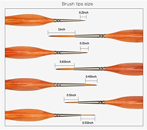 LMMDDP 7PCS Минијатурна кука линија за пенкало фино акварел бои четка поставена за цртање на масло за масло за сликање на масло за сликање