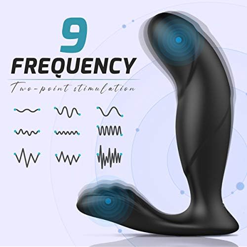 Машка секс играчка, вибрирачки масивни простата анален вибратор далечински контролиран со 9 брзини за возрасни, приклучок за полнење