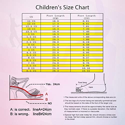 Сатен за танцување за танцување со салса за девојчиња Хројл Латинска салса перформанси за танцувачки чевли за мали/големи деца ЛП-202