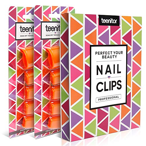 Teenitor Gel Nail Colish Remover, 20 парчиња повторно користење на ноктите и алатката за отстранување на гел за прсти, алатка за отстранување