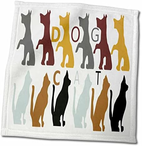 3drose симпатични мачки n кучиња во сиво црно црвено n злато - крпи