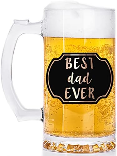 Најдобар Татко Некогаш Кригла. Денот на таткото Кригла. Персонализиран Подарок за Тато. Стакло Пиво Кригла. Пиво Танкард. Тато Подарок. Пиво Стејнс