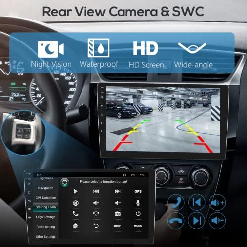 Андроид Автомобил Стерео За Форд Фокус 2012-2018 Со Apple Carplay, Rimoody 9 Инчен Екран На Допир Автомобил Радио Со GPS Навигација Bluetooth