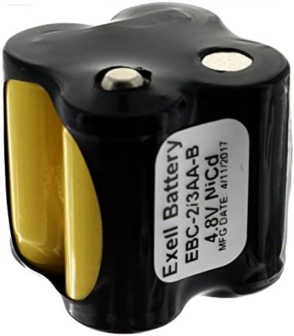 Exell Прилагодено 4.8 V 400 mAh 4x2/3aa Квадратни Батерија Пакет Со Копчето Врвот