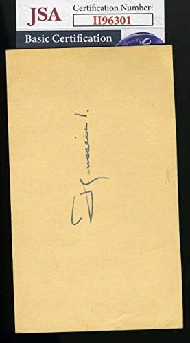 Кралот Хусеин Од Јордан Јса Коа Рака Потпишан 1959 Гпц Разгледница Автограм-Нба Намалување Потписи