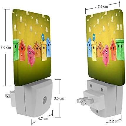 Куќите За Птици Лорви Приклучуваат ЛЕД Ноќен Сензор За Автоматско Осветлување Самрак До Зори Декоративна Ноќ За Спална Соба,