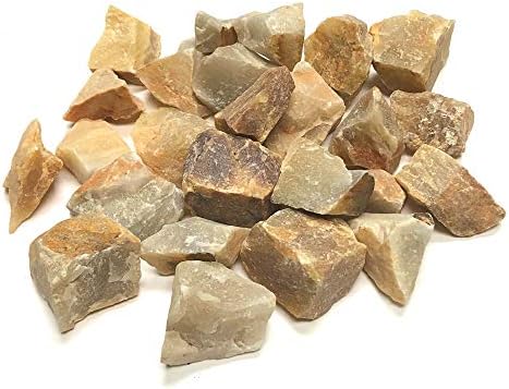 Колекција на кристали зентрон Природен Груб Жолт Авентурин Со Кадифена Кеса-Големи 1 Природни Рефус Карпи За Превртување, Завиткување